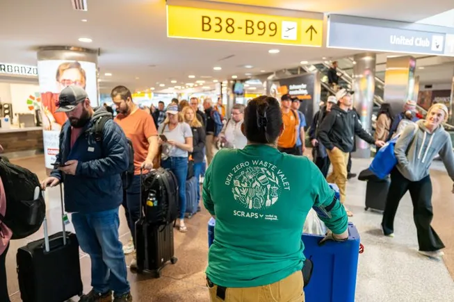 Denver airport’s diversion pilot program tackles waste by ‘valet’ service